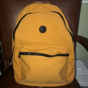 Timberland yellow and black bookbag.